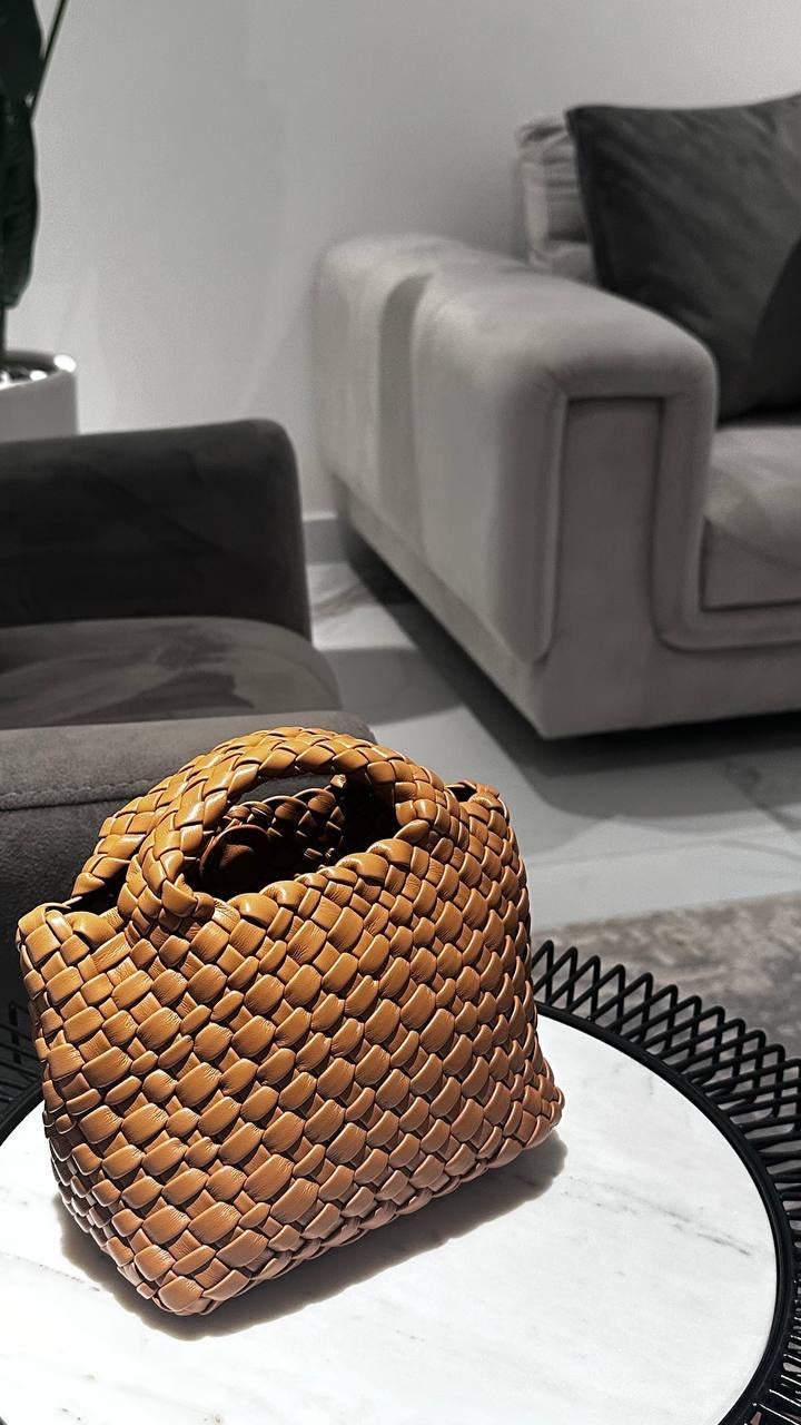 Brown Vegan Leather Bag – Luxury Shoulder Bag UAE | Clear UAE
