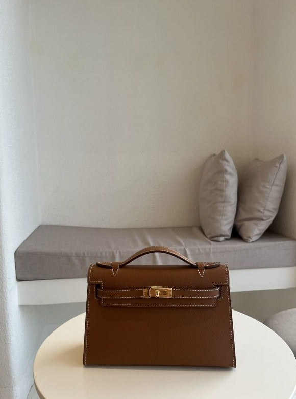 Kelly Cut Clutch Brown - Hermes Bag UAE | Clear UAE
