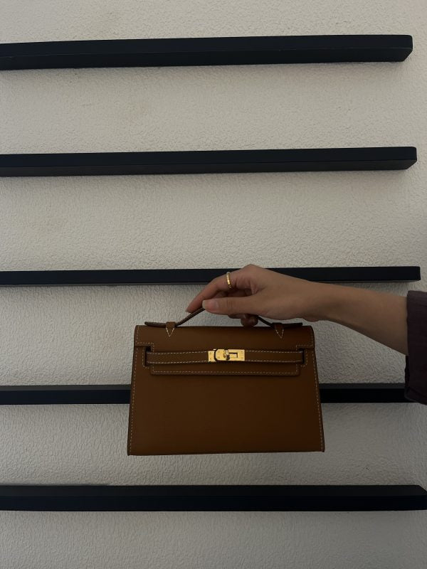 Kelly Cut Clutch Brown - Hermes Bag UAE | Clear UAE
