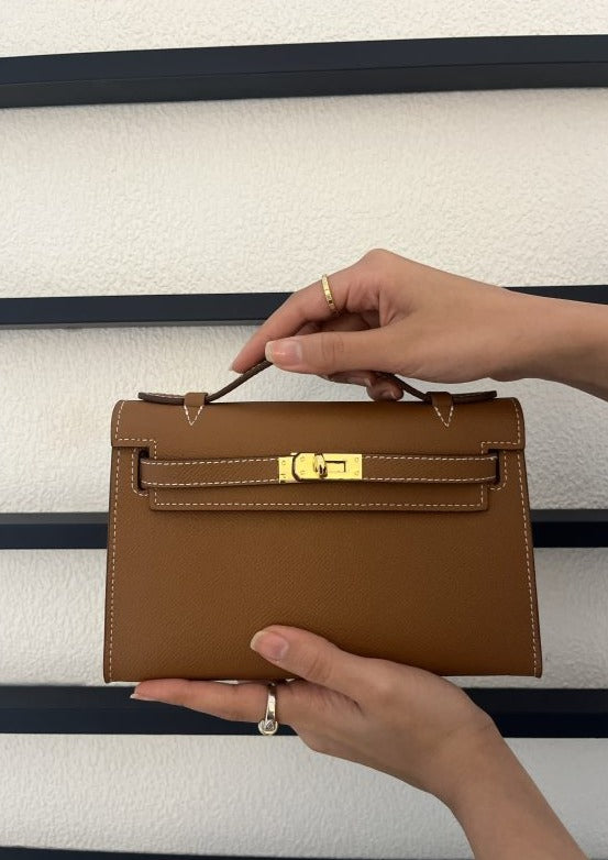 Kelly Cut Clutch Brown - Hermes Bag UAE | Clear UAE
