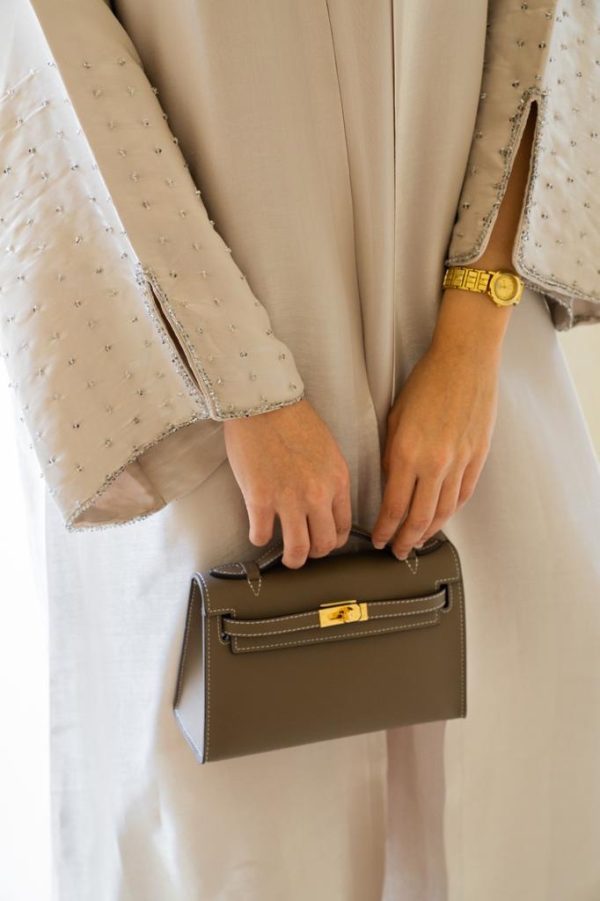 Kelly Cut Clutch khaki – Clear UAE