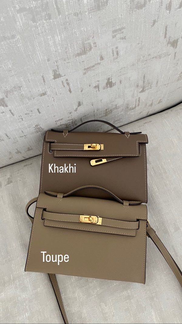 Kelly Cut Clutch khaki – Clear UAE