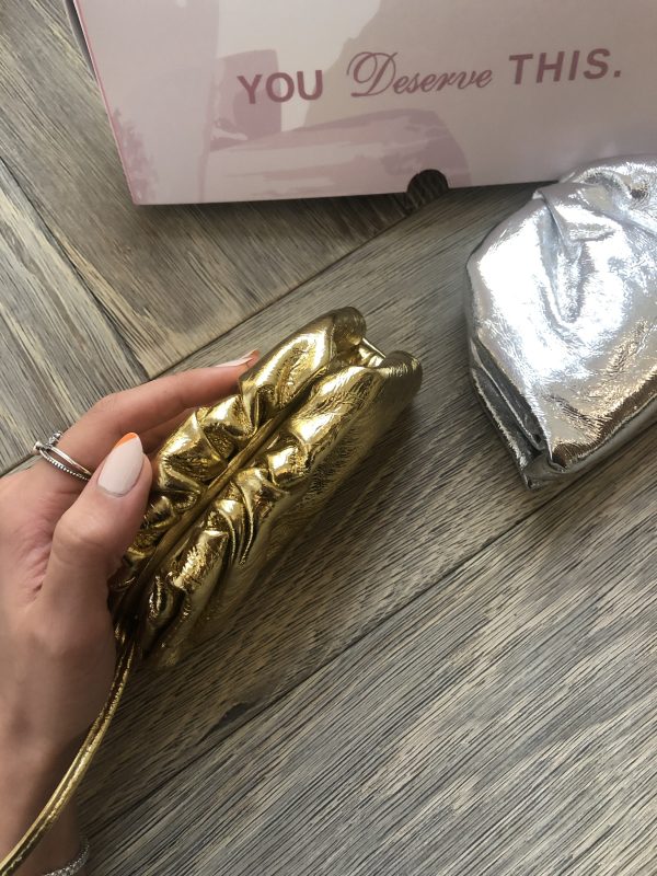 Micro Bag Gold Detail View - Bottega Bag | Clear UAE
