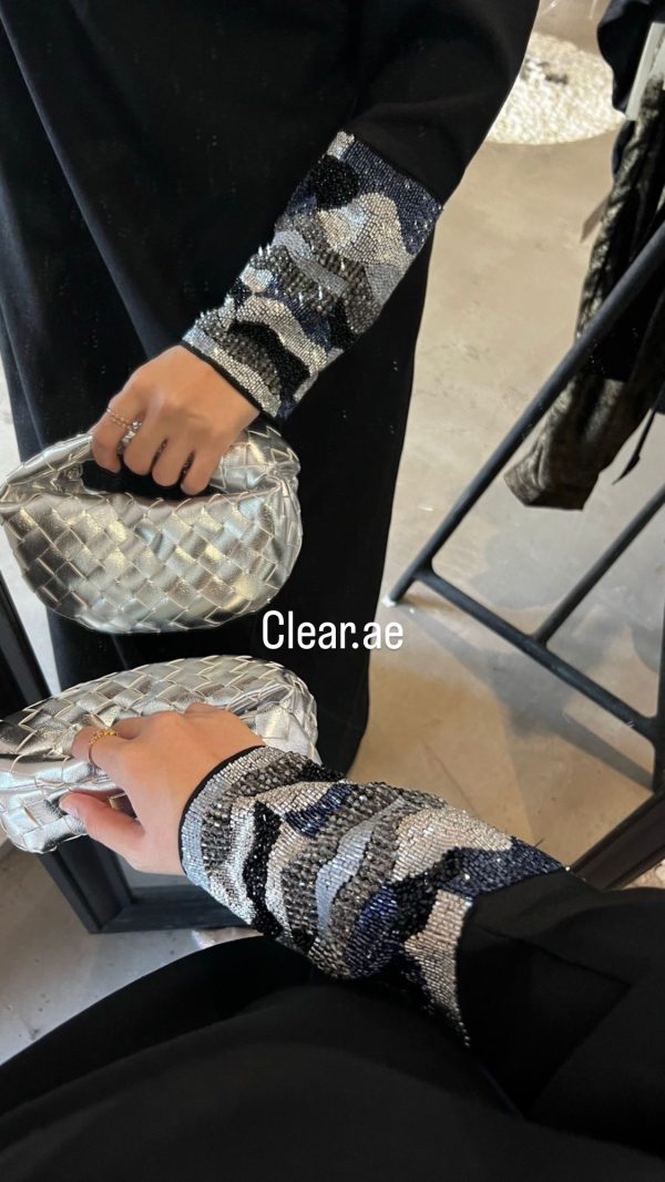 Micro handle silver bag – Clear UAE