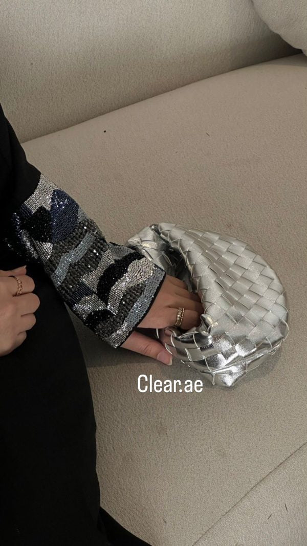 Micro handle silver bag – Clear UAE