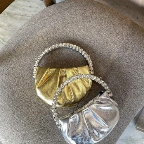 Clear mini round silver bag – Clear UAE