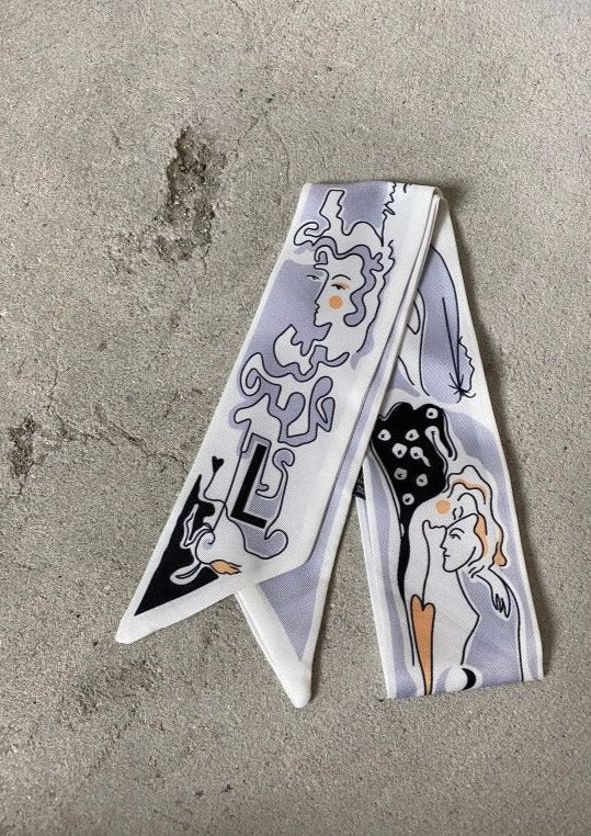 Clear Scarf L | Luxury Silk Scarf UAE – Clear UAE