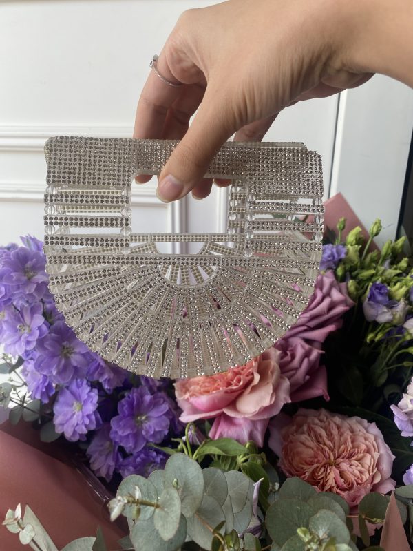 Clear crystal wedding bag – Clear UAE