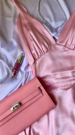 Blush pink clutch