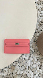 Blush pink clutch