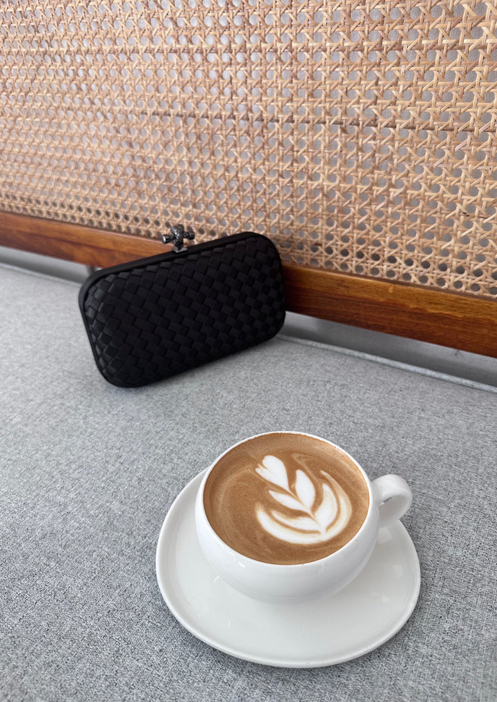 Black Mini Clutch Interior - Luxury Clutch | Clear UAE
