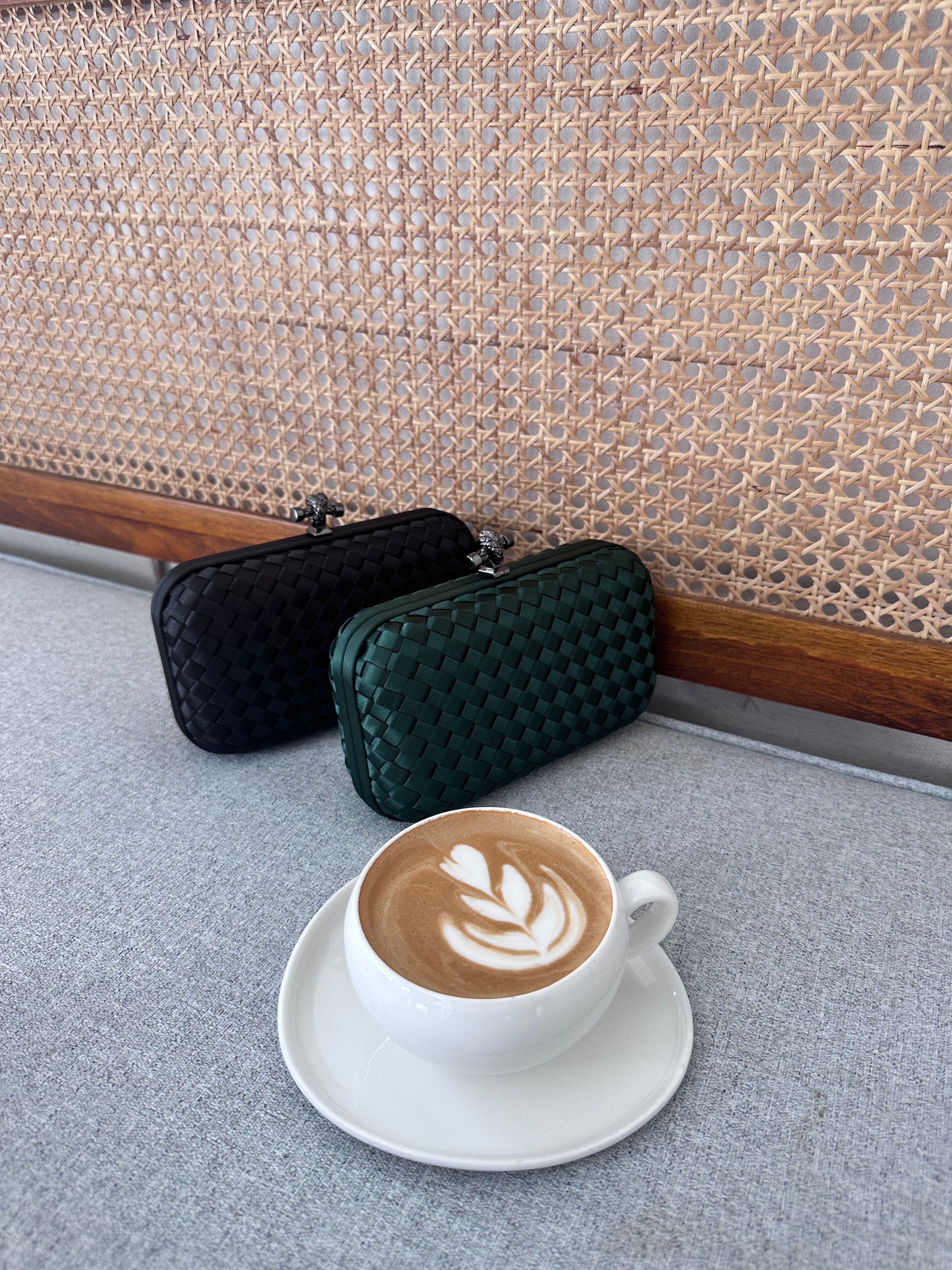 Royal Green Mini Clutch - Luxury Clutch UAE | Clear UAE

