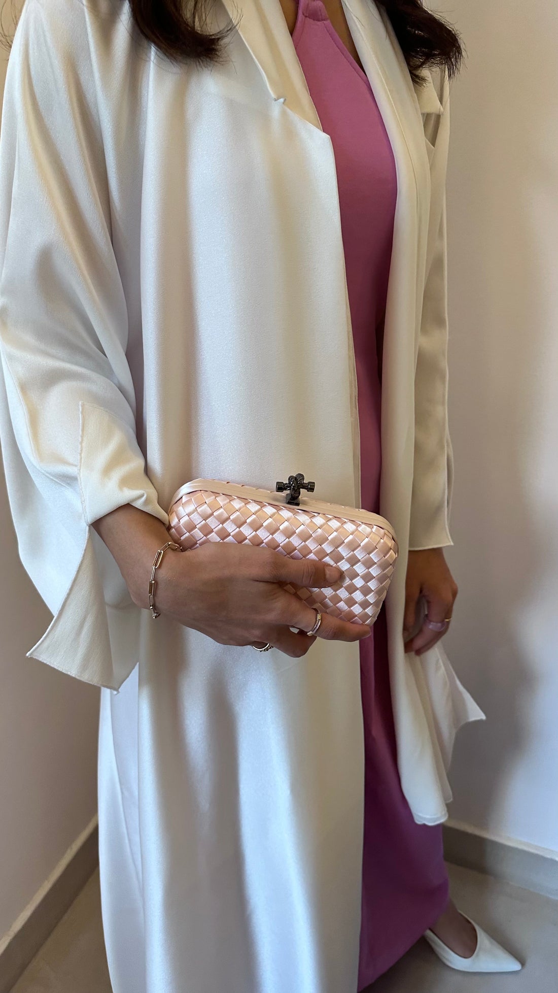 Pink Mini Clutch Clasp Detail - Luxury Clutch UAE | Clear UAE
