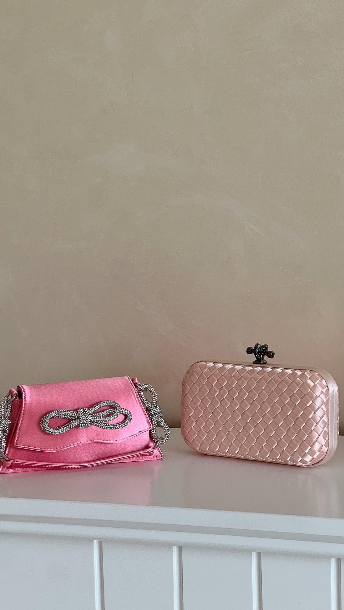 Pink Mini Clutch Clasp Detail - Luxury Clutch UAE | Clear UAE
