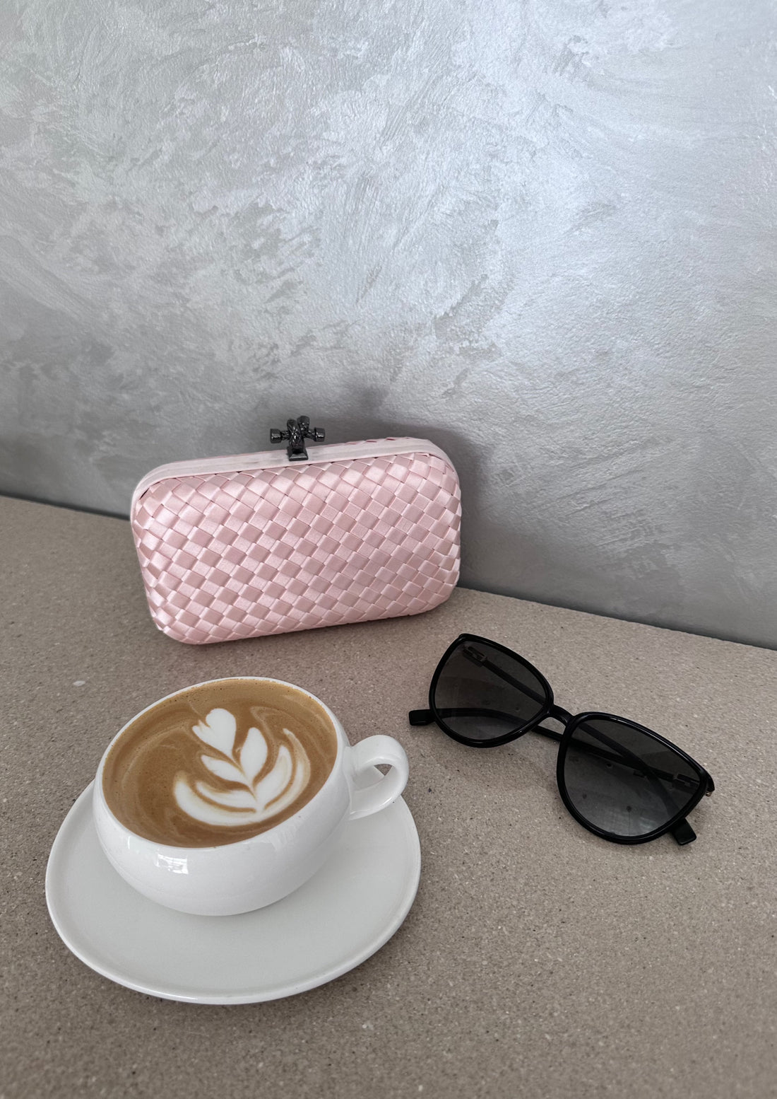 Pink Mini Clutch Clasp Detail - Luxury Clutch UAE | Clear UAE
