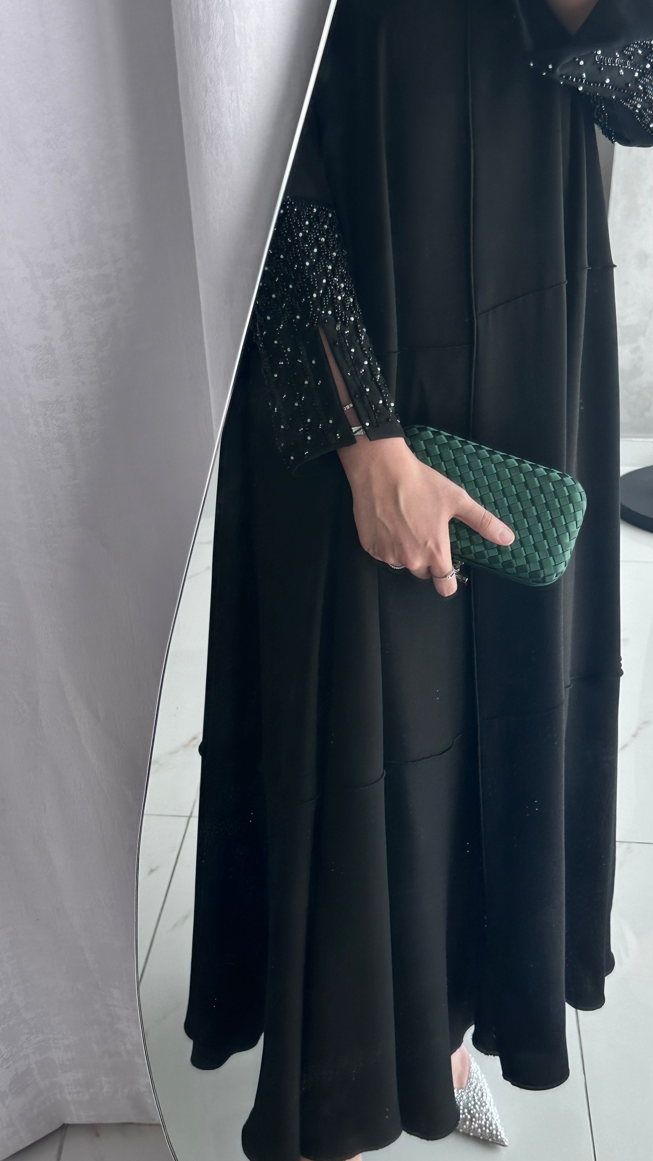 Royal Green Mini Clutch - Luxury Clutch UAE | Clear UAE
