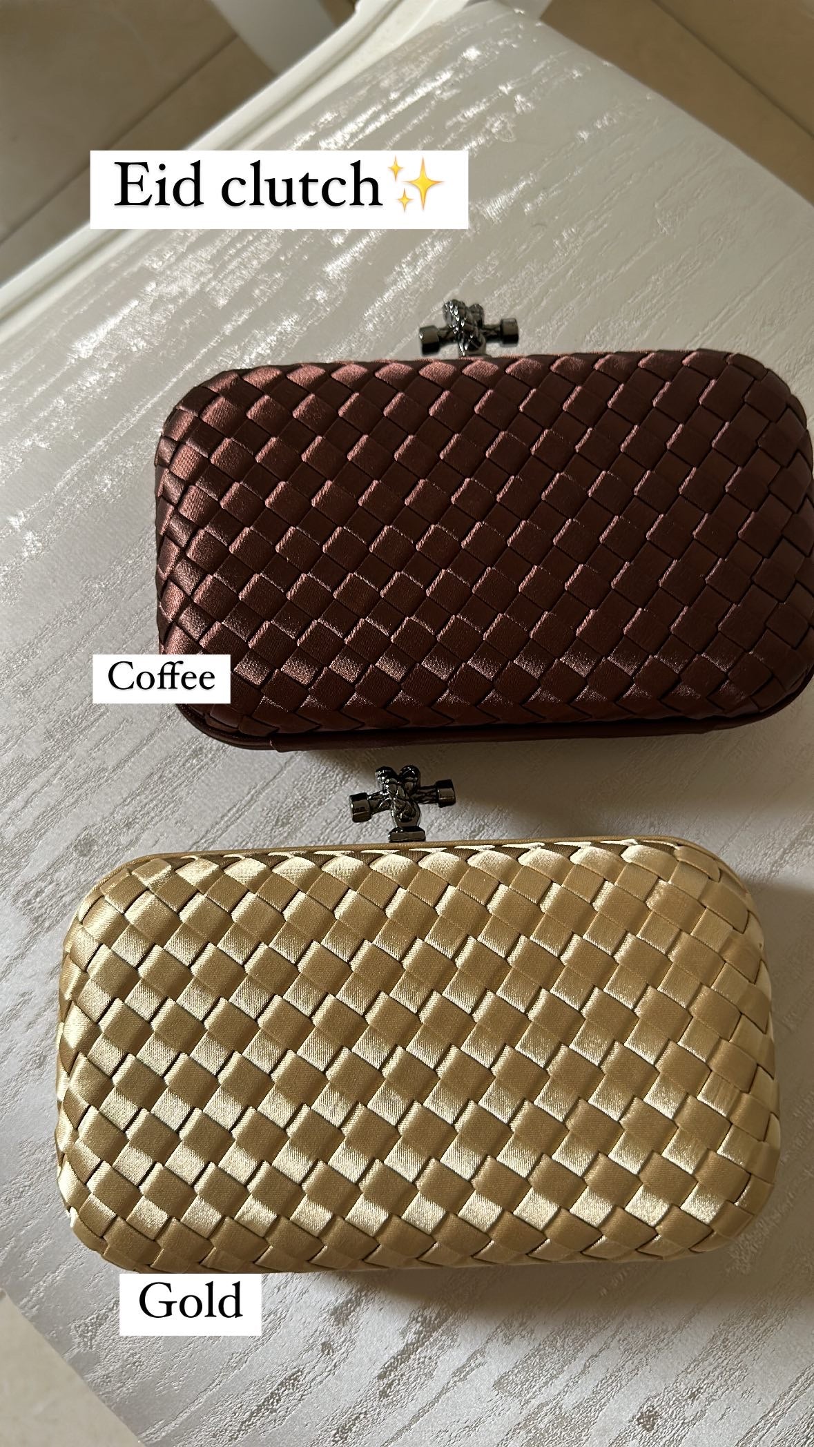 Coffee Mini Clutch Interior - Luxury Clutch | Clear UAE
