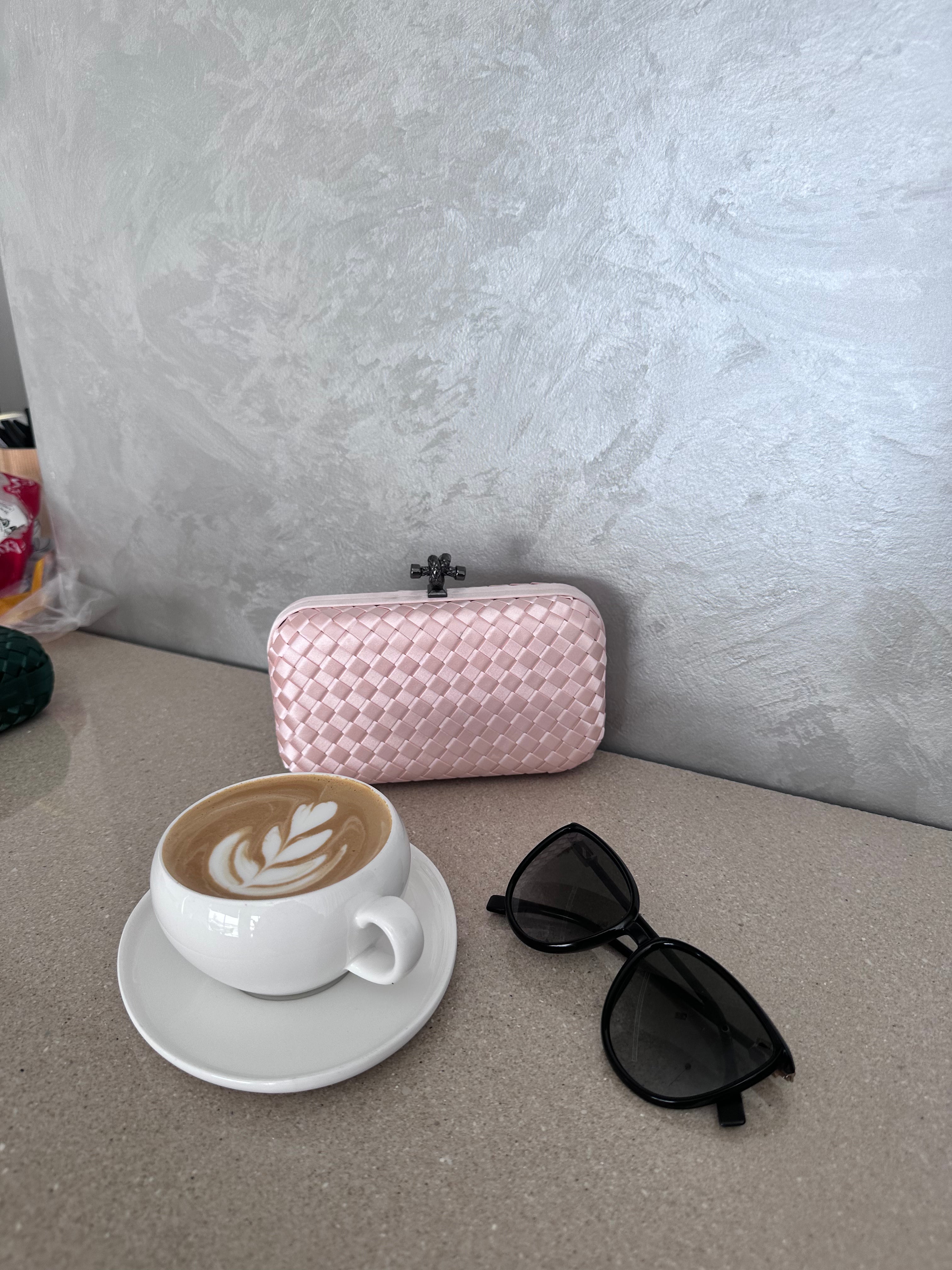 Pink Mini Clutch Clasp Detail - Luxury Clutch UAE | Clear UAE
