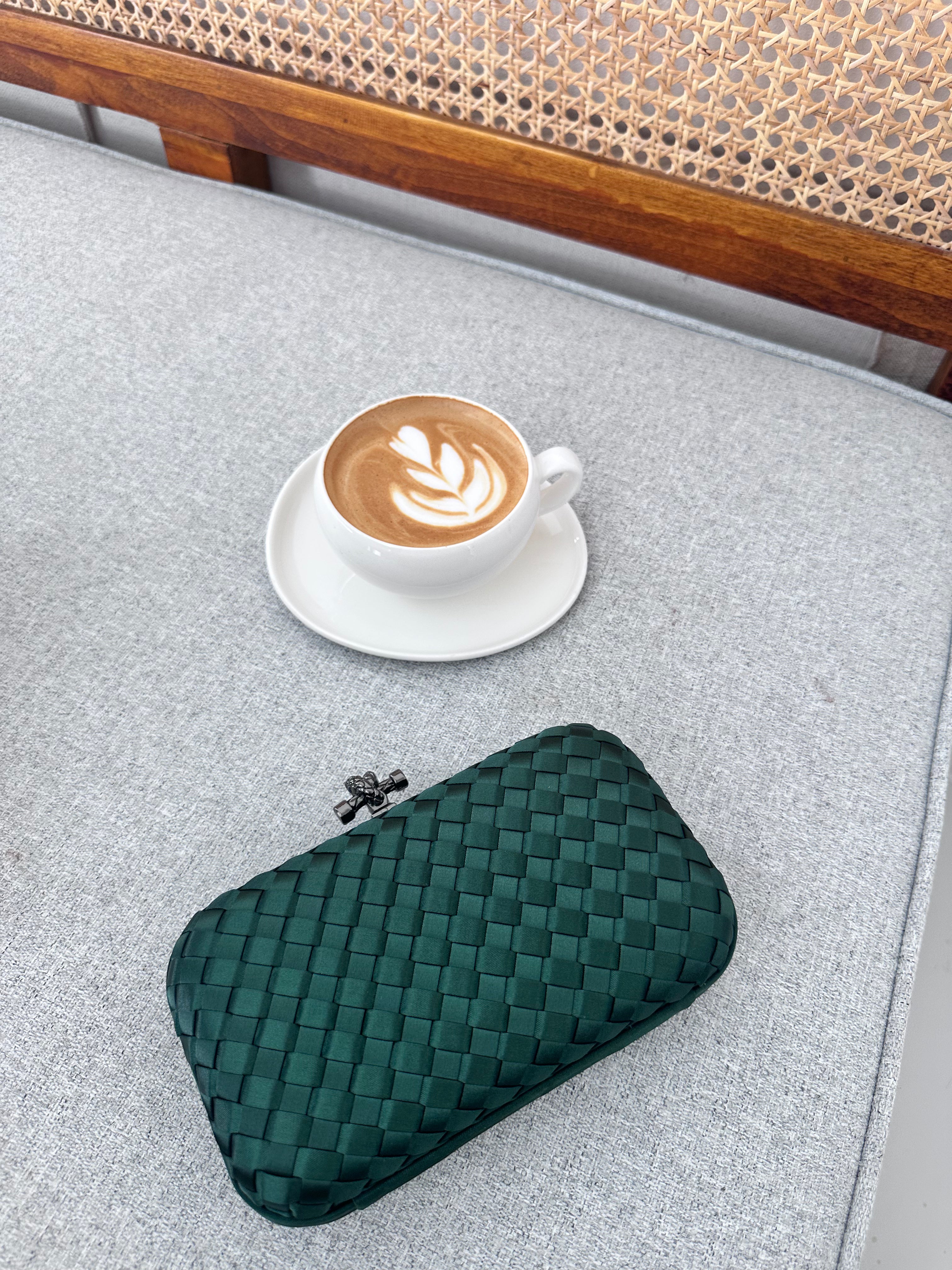 Royal Green Mini Clutch - Luxury Clutch UAE | Clear UAE
