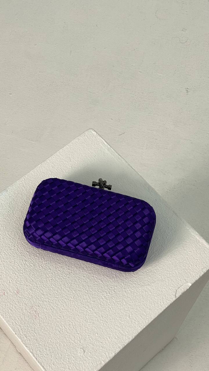 Dark Purple Clutch Full View - Luxury Clutch | Clear UAE
