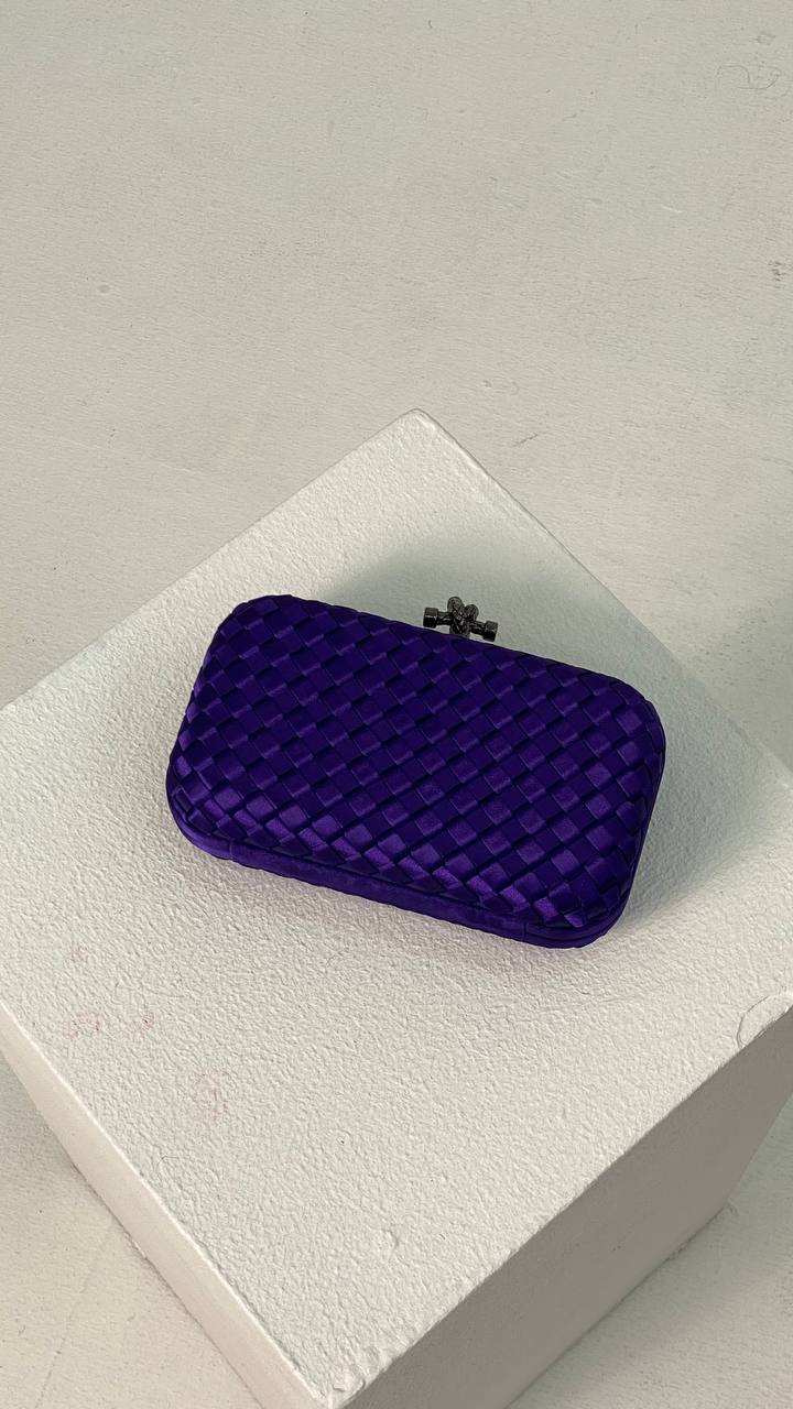 Dark Purple Clutch Full View - Luxury Clutch | Clear UAE
